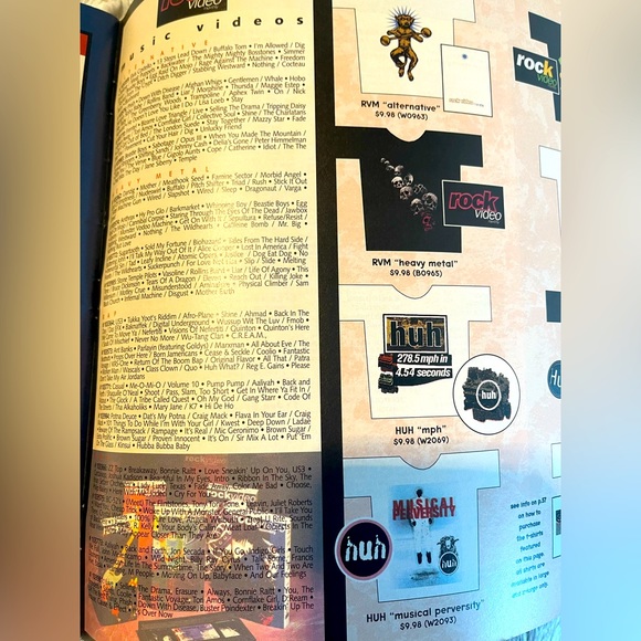 HUH music magazine vtg February 1995, cover missing/simple minds/Van Halen - Picture 5 of 6